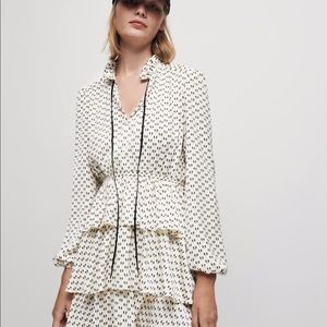 Maje short ruffled dress